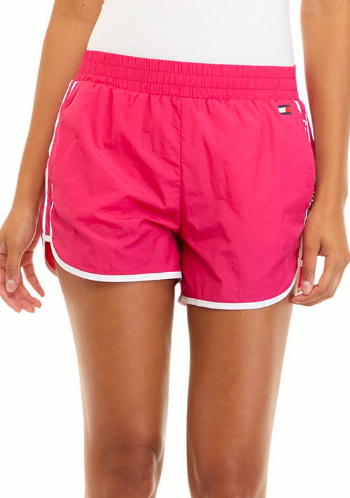 Tommy Hilfiger  Side Panel Logo Crinkle Shorts